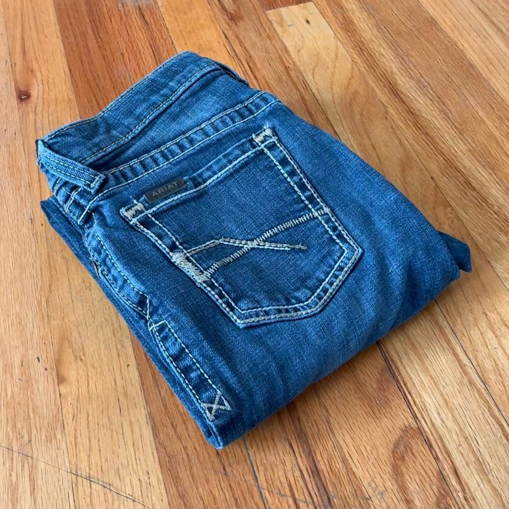Ariat B5 Slim Fit Straight Leg Boys' Jeans - Picture 2 of 12